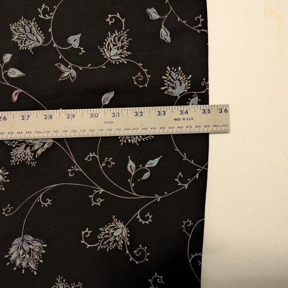 Hillard & Hanson 90s Vintage whimsigoth floral black skirt - Picture 4 of 6